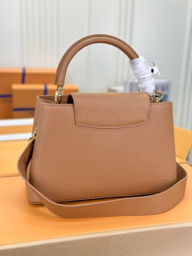 ルイヴィトン スーパーコピー カプシーヌ ハンドバッグ キャメル チェーン付き上品モデル M21798_6