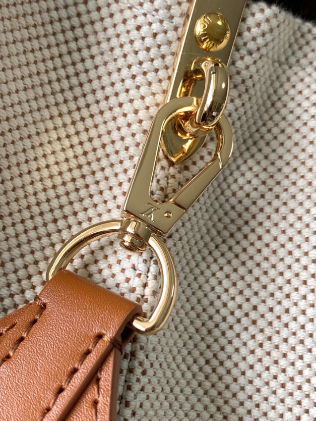 ルイヴィトン n級品 カプシーヌ コンパクトバッグ キャンバス×ブラウン 異素材デザイン M28438_8