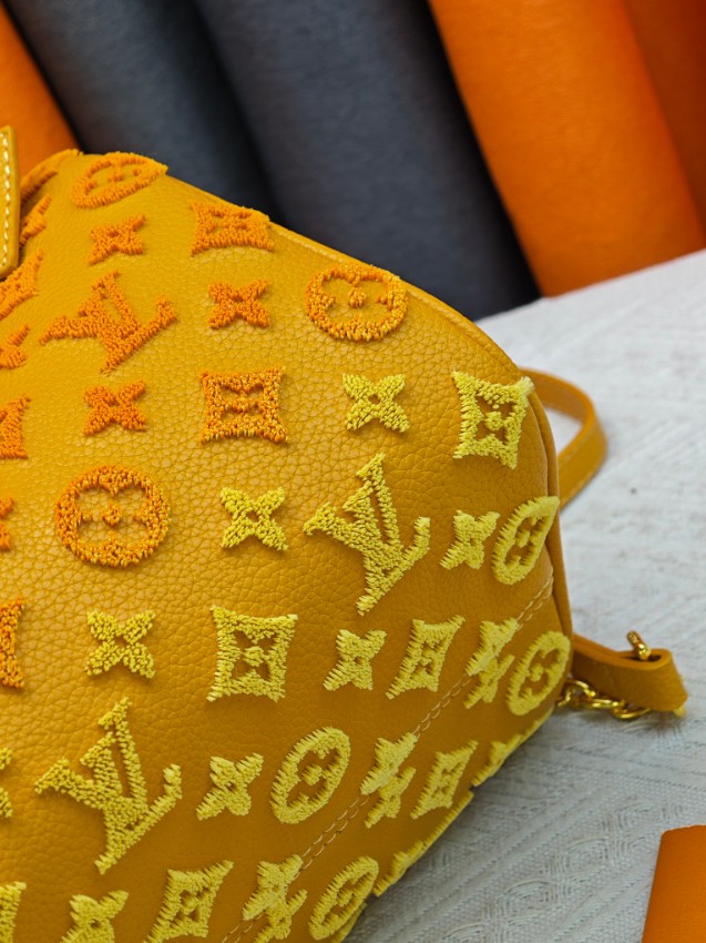 ルイヴィトン スーパーコピー スピーディ コンパクトバッグ イエロー モノグラム刺繍 グラデーションデザイン_7