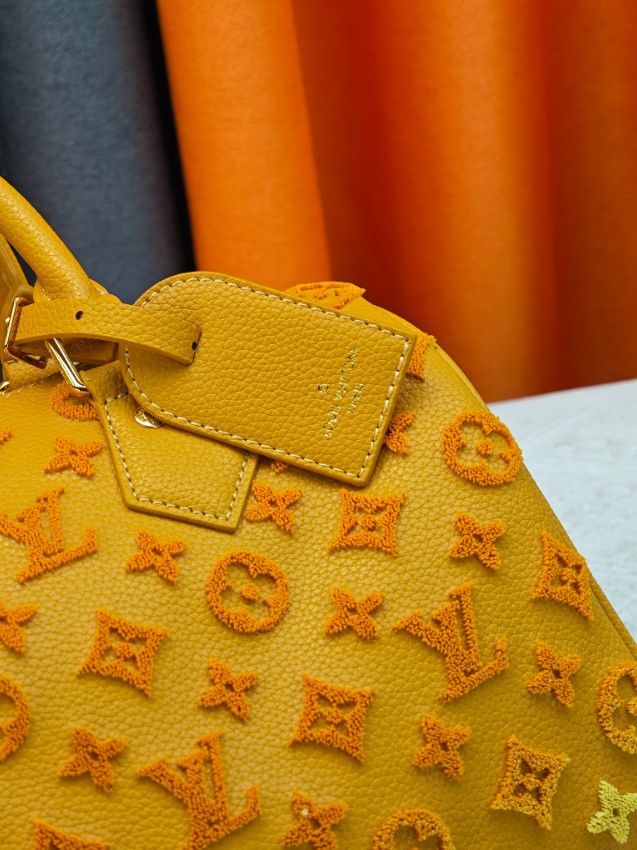 ルイヴィトン スーパーコピー スピーディ コンパクトバッグ イエロー モノグラム刺繍 グラデーションデザイン_8