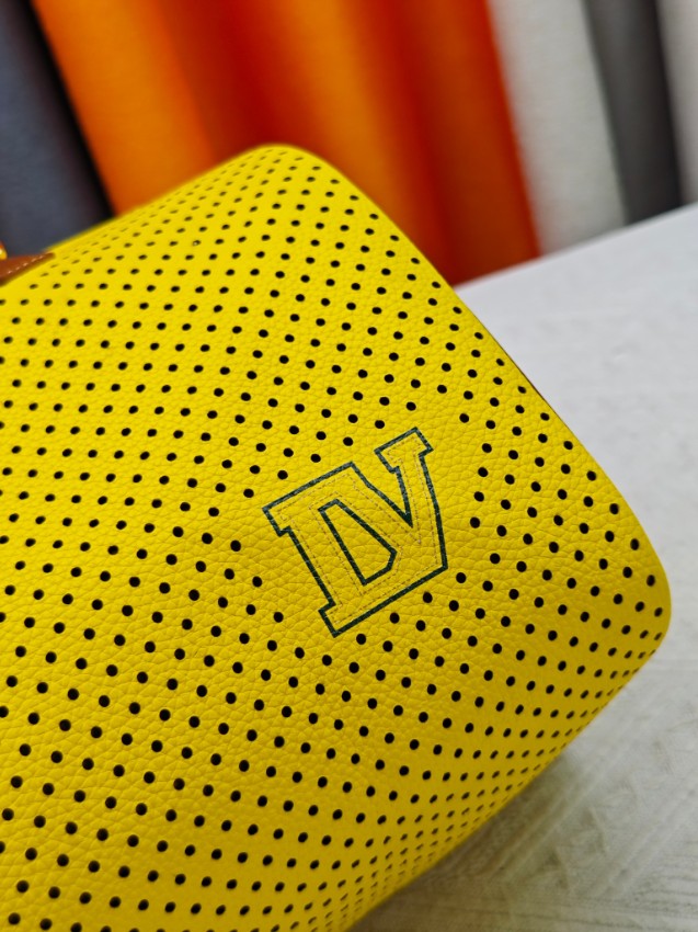 ルイヴィトン スーパーコピー スピーディ ハンドバッグ パンチングレザー イエロー_8