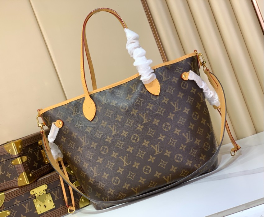 ルイヴィトン n級品 ネヴァーフル トートバッグ モノグラム 定番ブラウン 大容量 M28376_10
