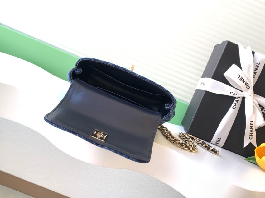 シャネル n級品 ココハンドル ミニバッグ デニムブルー キルティング コンパクトバッグ 上品デザイン AS4244_2
