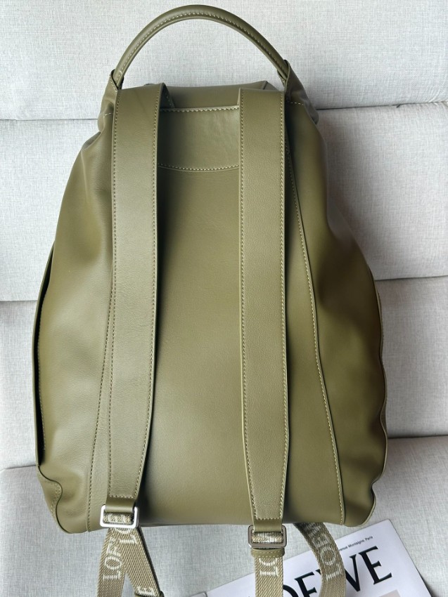 ロエベ n級品 フラメンコ ミニリュック コンパクトバッグ グリーン 上質レザー仕上げ_8