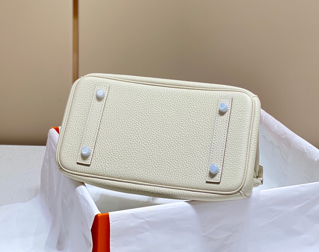 エルメス コピー バーキン ハンドバッグ アイボリー系 シボレザー ゴールド金具 上品仕様_3