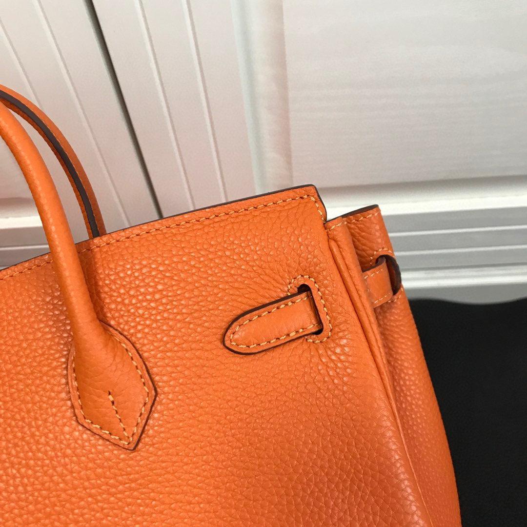エルメス スーパーコピー 届く バーキン ハンドバッグ オレンジ系 シボレザー ゴールド金具 上質仕上げ_2
