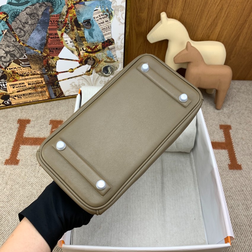 エルメス スーパーコピー バーキン ハンドバッグ グレーベージュ系 スムースレザー ミニマルデザイン 上質仕様_1