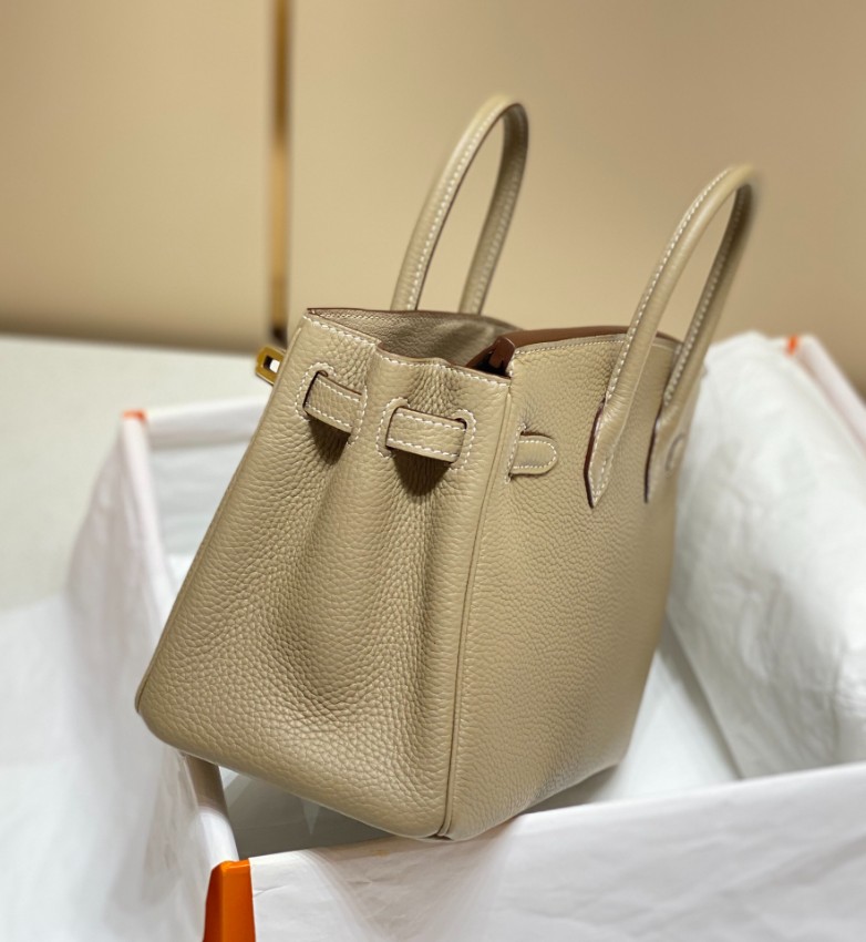 エルメス バーキン n級品 コンパクトバッグ ベージュ ゴールド金具 トゴ調レザー 上品仕上げ_6