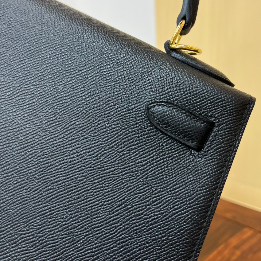 エルメス スーパーコピー ケリー ハンドバッグ ブラック ゴールド金具 上質レザー仕上げ_1
