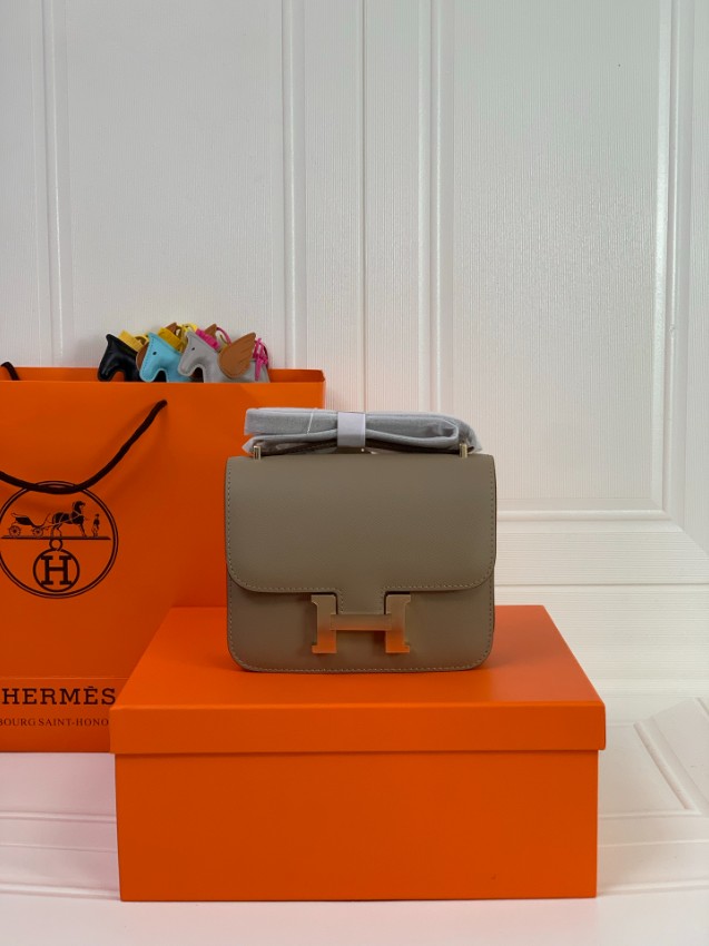 エルメス スーパーコピー 届く コンスタンス ミニバッグ グレージュ ゴールド金具 上質レザー_8