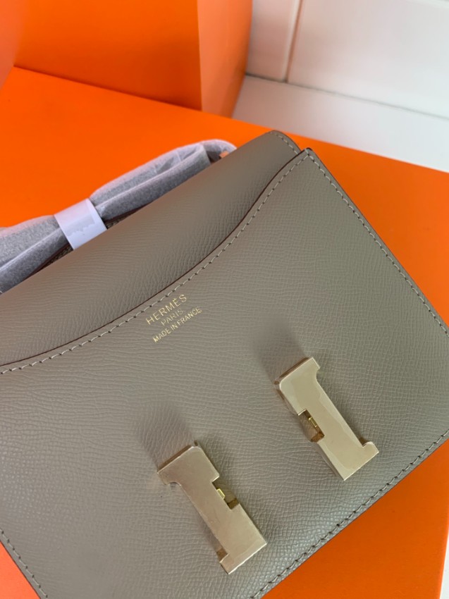 エルメス スーパーコピー 届く コンスタンス ミニバッグ グレージュ ゴールド金具 上質レザー_9