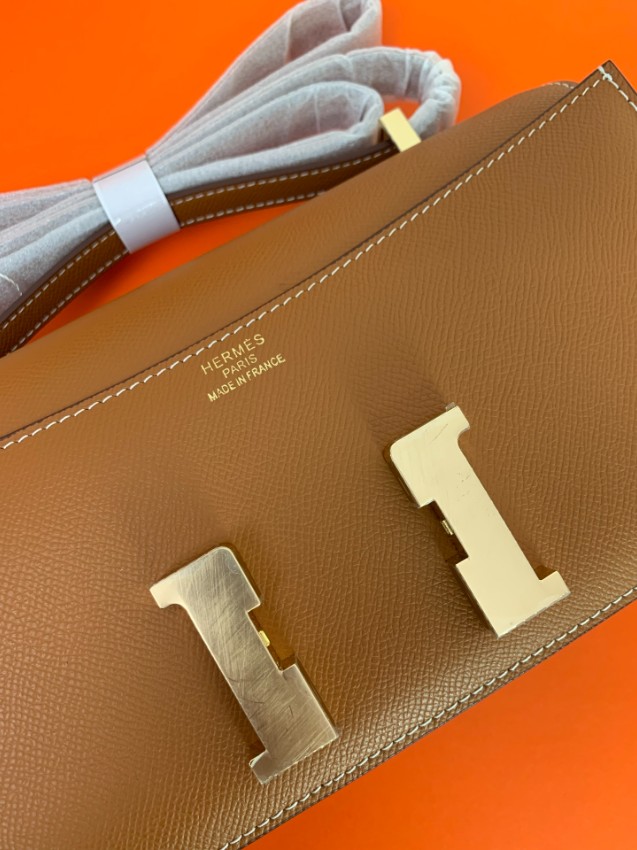 エルメス スーパーコピー コンスタンス ショルダーバッグ キャメル ゴールド金具 上質レザー_6