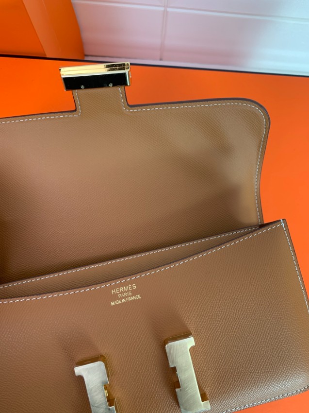 エルメス スーパーコピー コンスタンス ショルダーバッグ キャメル ゴールド金具 上質レザー_5