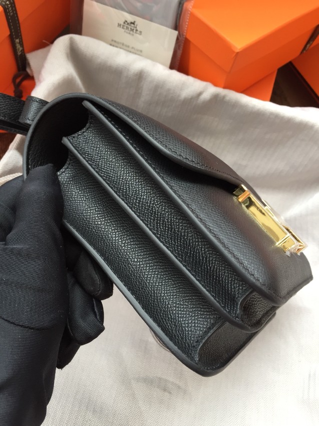 エルメス スーパーコピー コンスタンス コンパクトバッグ ブラック ゴールド金具 上品レザー仕上げ_7