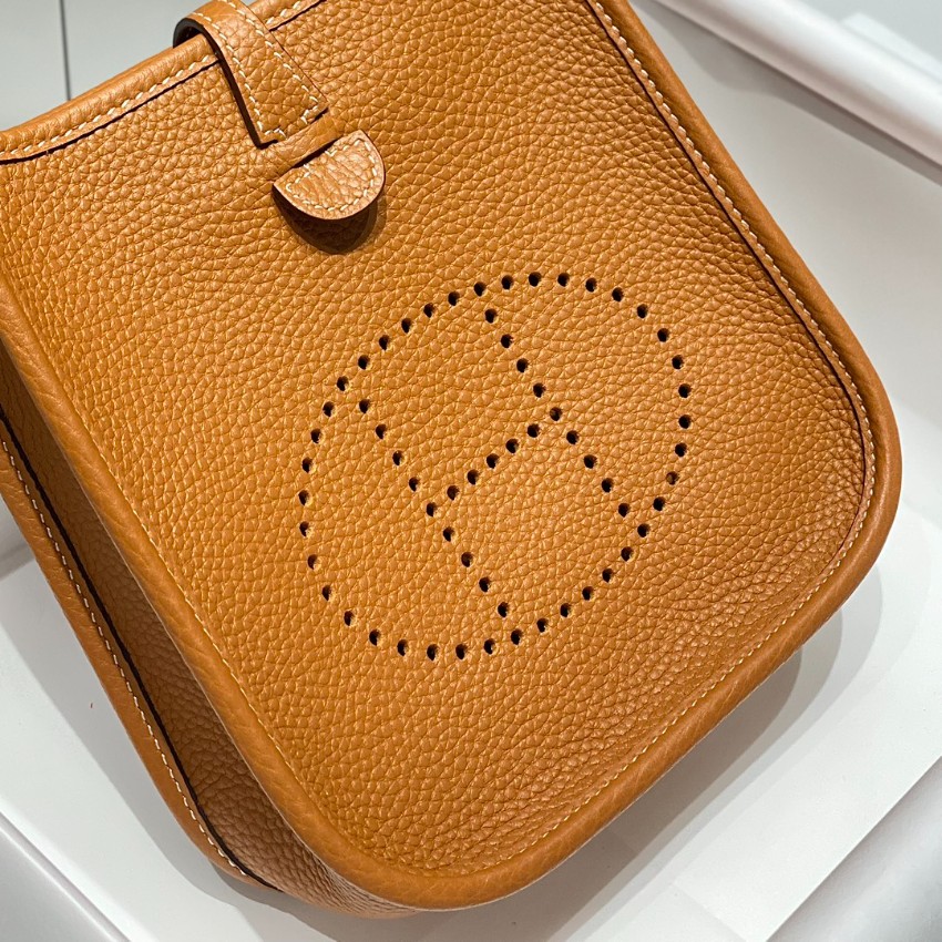 エルメス スーパーコピー エヴリン ミニバッグ レザー ブラウン系 ナチュラルカラー 上品定番_9