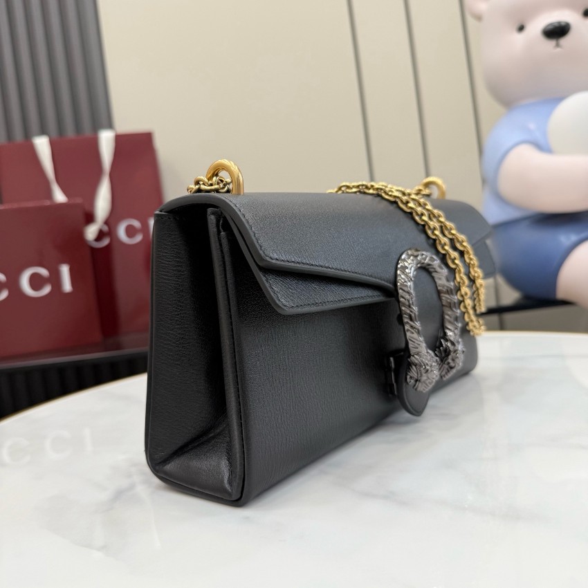 グッチ n級品 ディオニュソス コンパクトバッグ ブラックレザー ゴールドチェーン ショルダー 874735_1