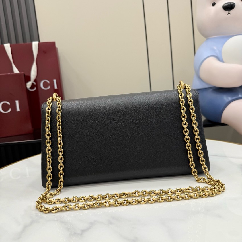 グッチ n級品 ディオニュソス コンパクトバッグ ブラックレザー ゴールドチェーン ショルダー 874735_5