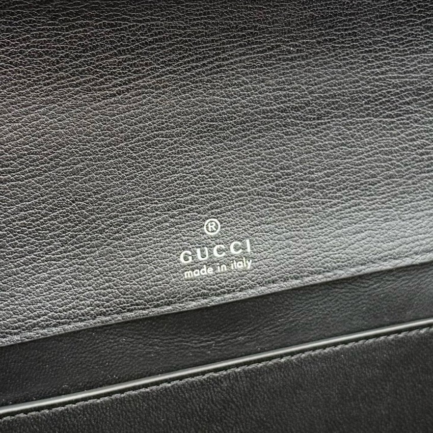 グッチ n級品 ディオニュソス コンパクトバッグ ブラックレザー ゴールドチェーン ショルダー 874735_4