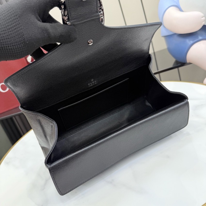 グッチ n級品 ディオニュソス コンパクトバッグ ブラックレザー ゴールドチェーン ショルダー 874735_7
