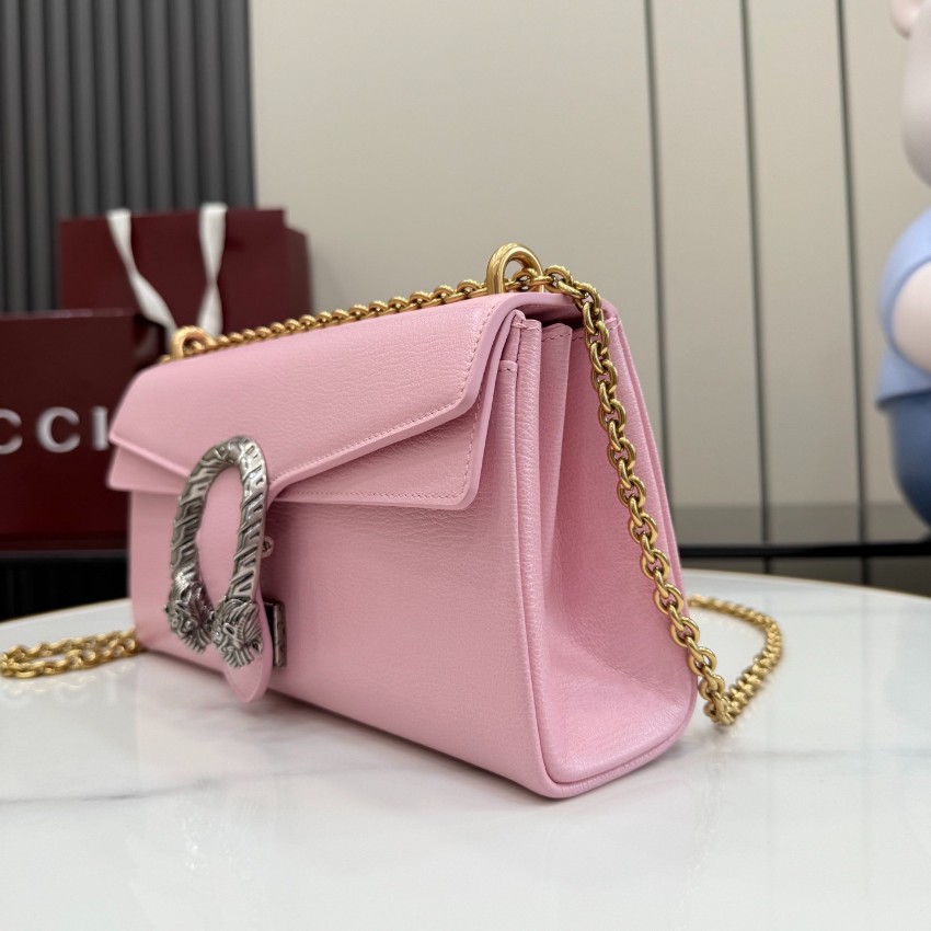 グッチ 並行輸入品 ディオニュソス コンパクトバッグ ピンクレザー ゴールドチェーン ショルダー 874735_2