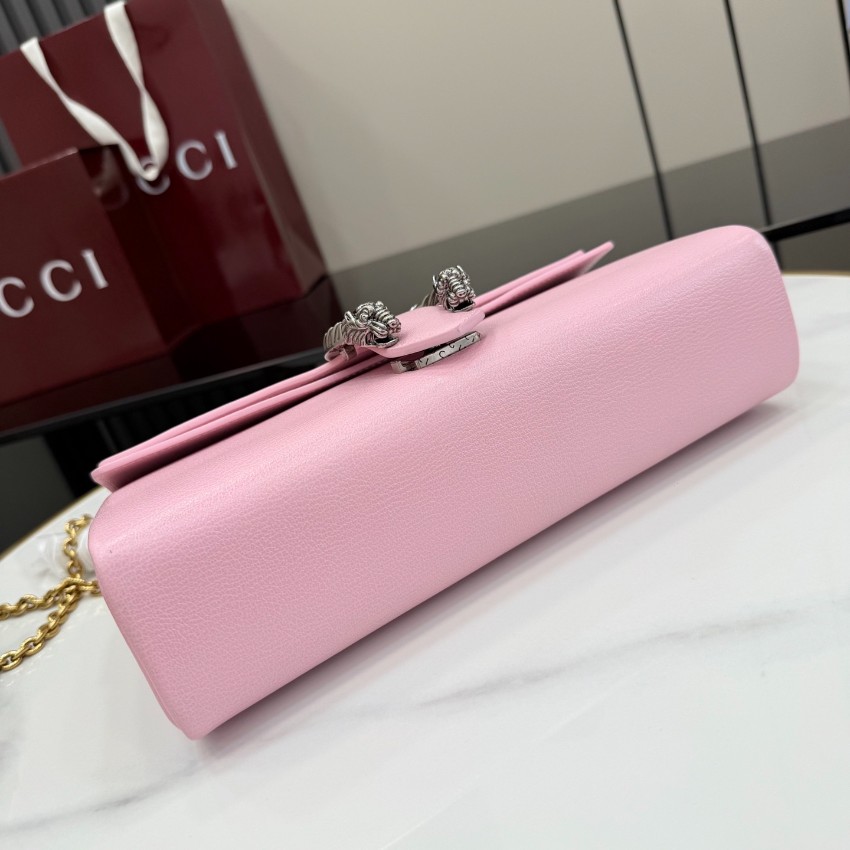 グッチ 並行輸入品 ディオニュソス コンパクトバッグ ピンクレザー ゴールドチェーン ショルダー 874735_3