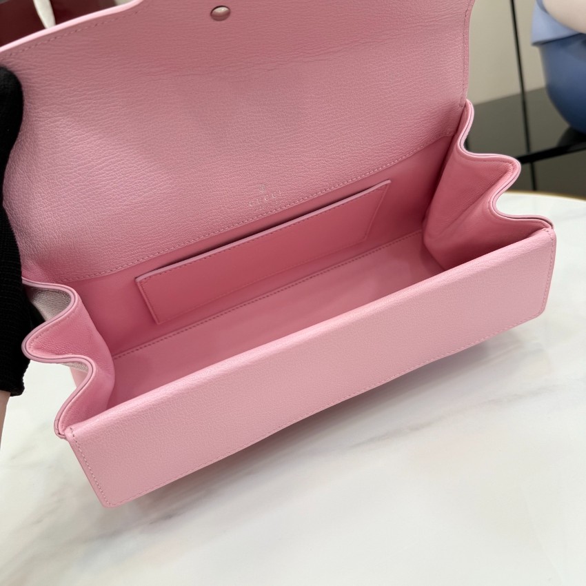 グッチ 並行輸入品 ディオニュソス コンパクトバッグ ピンクレザー ゴールドチェーン ショルダー 874735_1