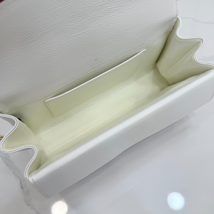 グッチ スーパーコピー 届く ディオニュソス コンパクトバッグ ホワイトレザー ゴールドチェーン ショルダー 874735_7