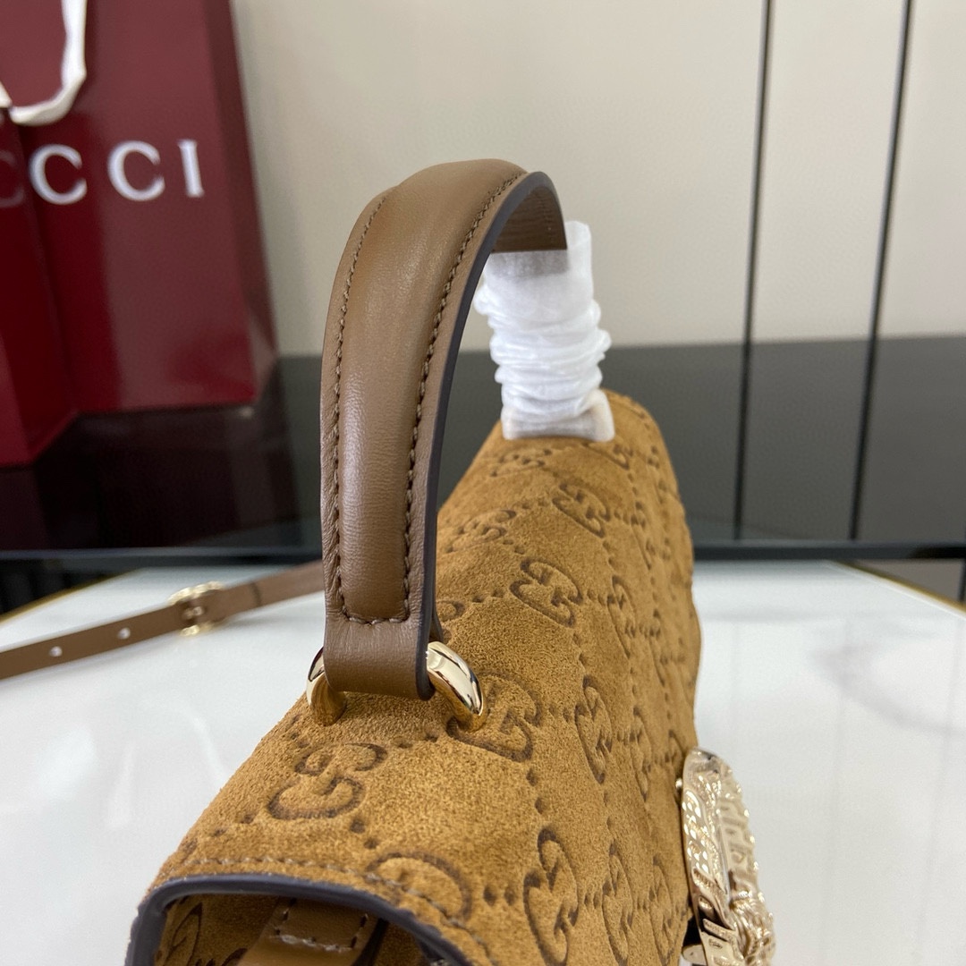 グッチ スーパーコピー ディオニュソス スエードGG柄 2WAYミニバッグ ブラウン 上品デザイン 813400_4