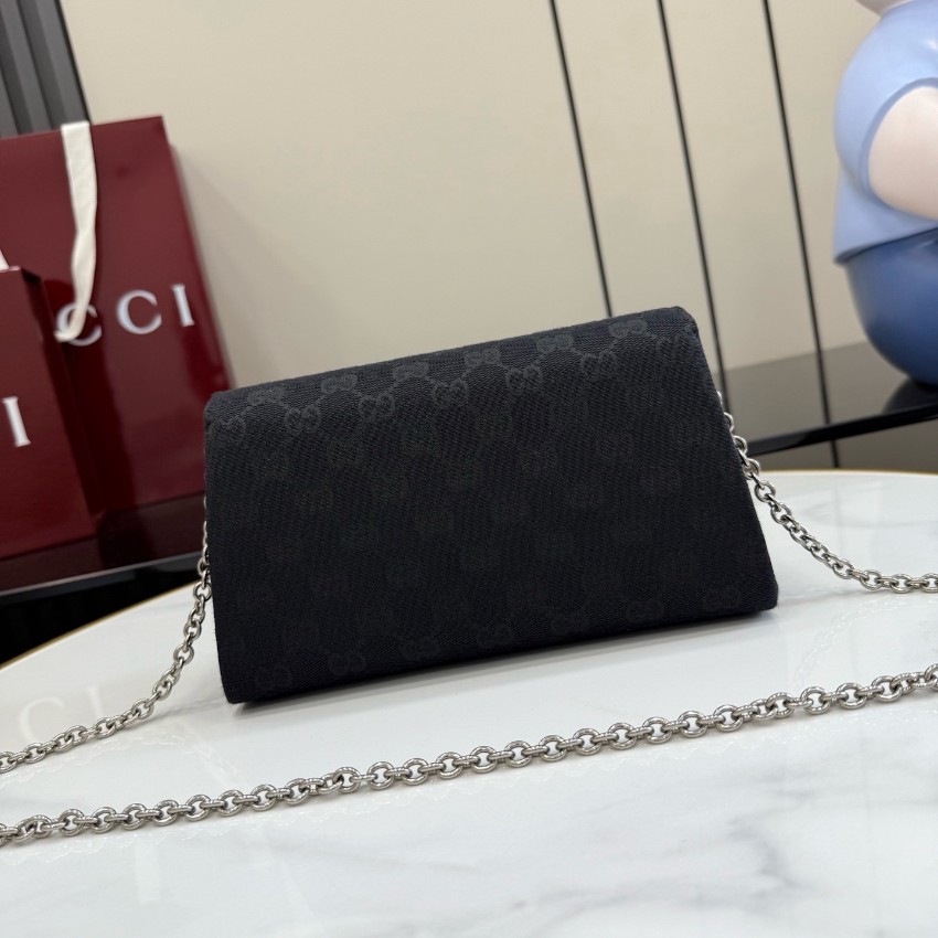 グッチ n級品 ディオニュソス GGキャンバス チェーンショルダーバッグ ブラック シック仕上げ 876531_3