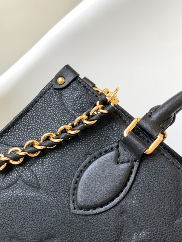 ルイヴィトン ハイブランド オンザゴー ミニバッグ ブラック エンボス2WAY上品デザイン M23640_2