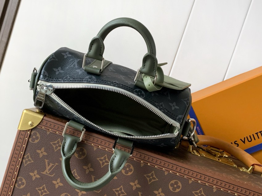 ルイヴィトン スーパーコピー 届く キーポル ミニボストンバッグ ダークグレー グリーンレザー 2WAY M28638_6