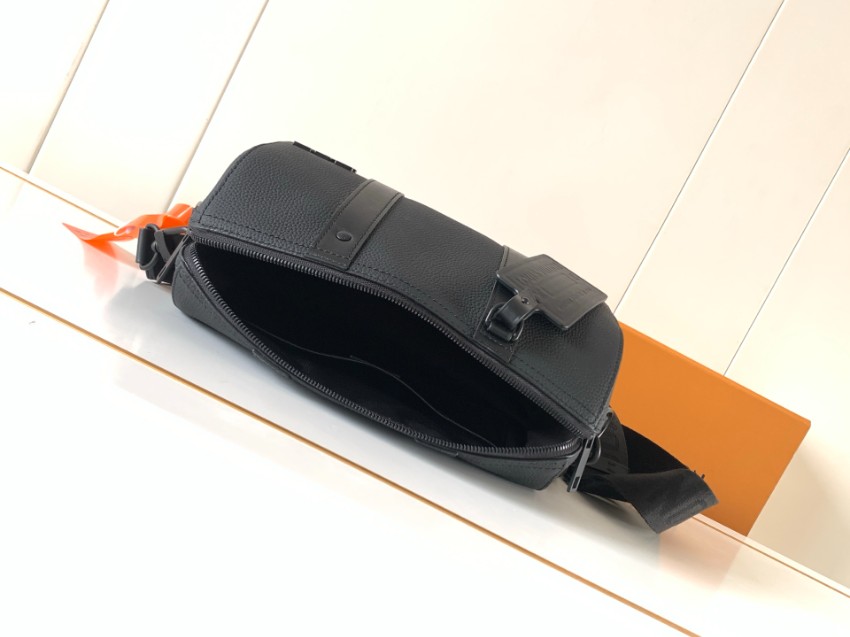 ルイ・ヴィトン スーパーコピー キーポル レザー クラッチバッグ ブラック ワイドストラップ仕様 M59255_6