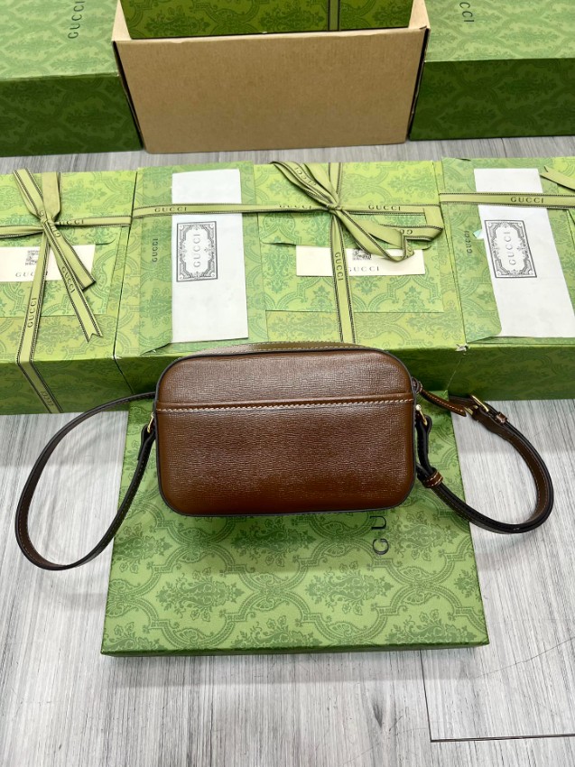 グッチ ハイブランド ホースビット1955 レザー コンパクトバッグ ダークブラウン ゴールド金具 760196_2