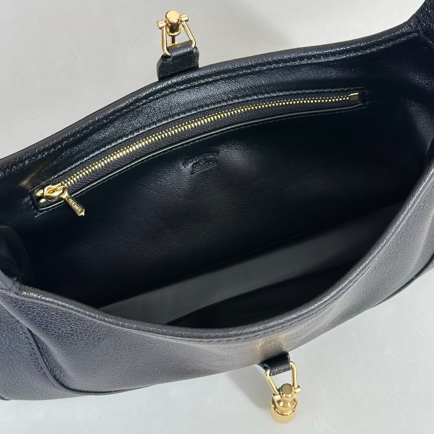 グッチ 並行輸入品 ジャッキー1961 2WAYバッグ ブラック レザー調 ゴールド金具デザイン 863137_8