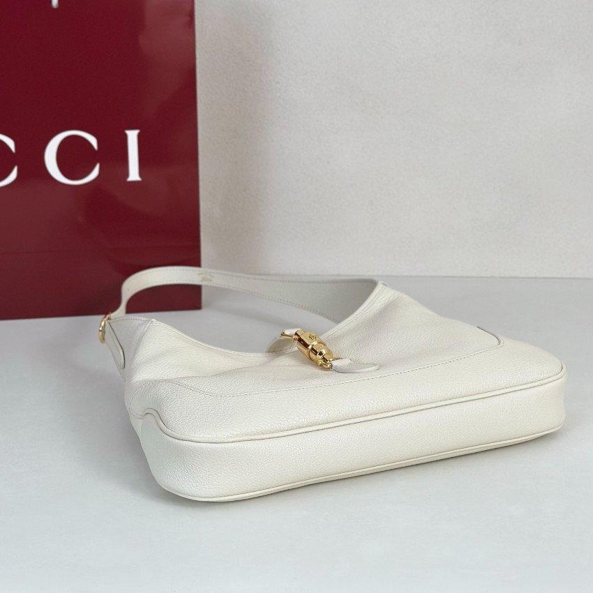 グッチ 並行輸入品 ジャッキー1961 ショルダーバッグ アイボリー レザー調 ゴールド金具 上品デザイン 863136_2
