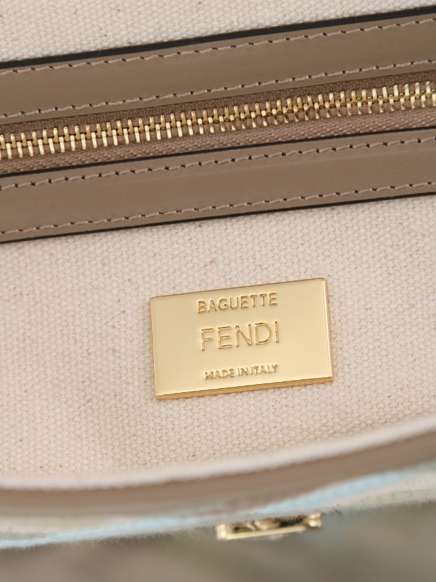 フェンディ スーパーコピー バゲット マルチカラーFF柄 2WAYショルダーバッグ ベージュ パステルカラー ゴールド金具付き 6005_1