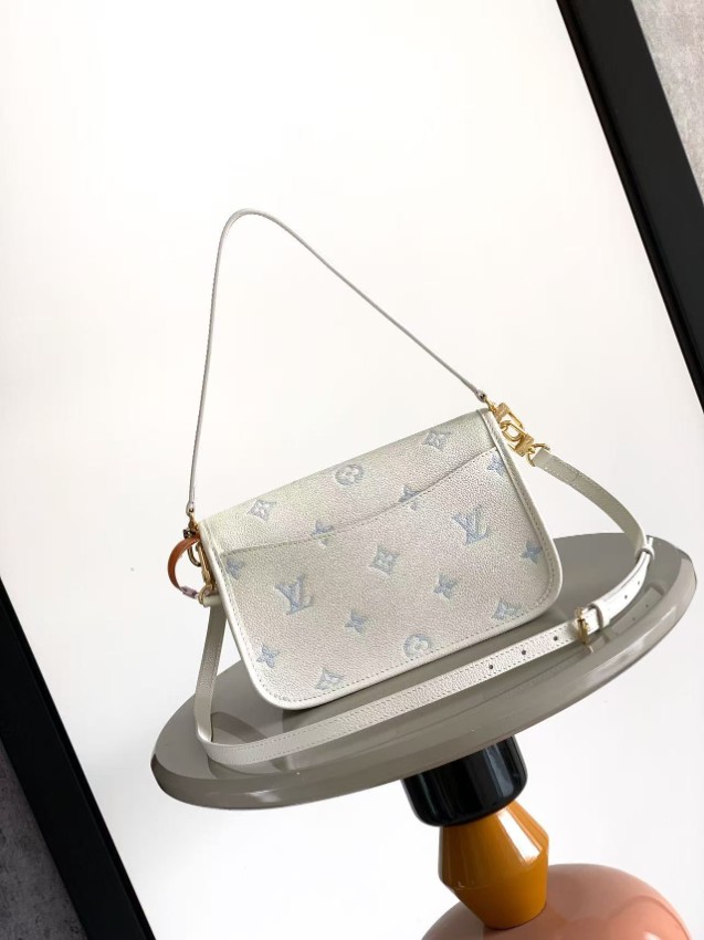 ルイヴィトン n級品 ディアンヌ ミニショルダーバッグ アイボリー 淡いブルーモノグラム ゴールド金具 2WAY m46386 m46388_1