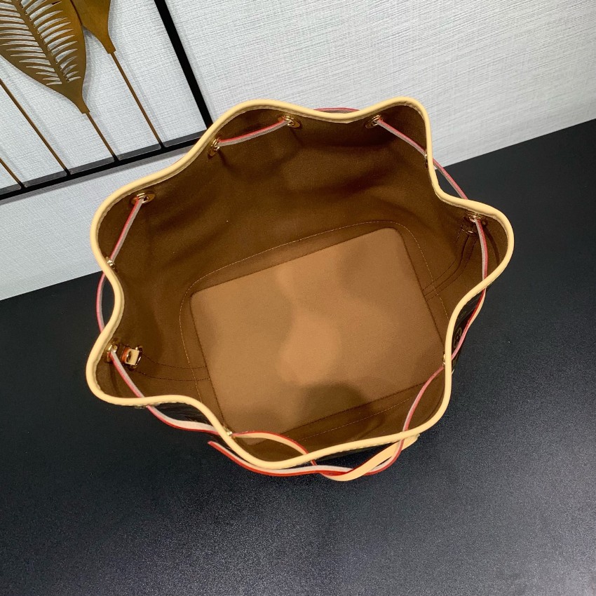ルイヴィトン ハイブランド ノエ バケットバッグ ブラウン モノグラム柄 ヌメ革調 大容量 ワンショルダー 売れ筋 M46976_2