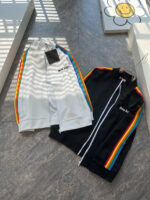 パームエンジェルス ジャケット 流行 レインボーストライプのジャケット ファッション 男女兼用 正規品 22年秋冬新作
