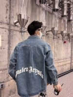 パームエンジェルス 長袖シャツ 腕まくり デニムのシャツ ファッション 正規品 22年秋冬新作