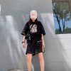 パームエンジェルス ショートパンツ コーディネート ブラック ニット 快適性 正規品 23年夏新作 男女兼用