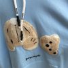 パームエンジェルス刺繍ブロークンベア2023SS新作パーカー激安男女兼用