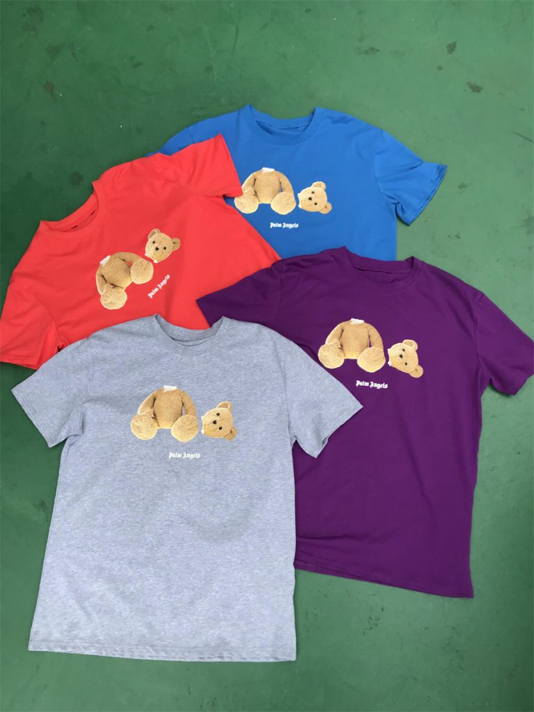 パームエンジェルス芸能人2023SS新作男女兼用ブロークンベアコットンTシャツ