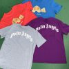 パームエンジェルス芸能人2023SS新作男女兼用ブロークンベアコットンTシャツ