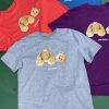 パームエンジェルス芸能人2023SS新作男女兼用ブロークンベアコットンTシャツ