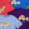 パームエンジェルス芸能人2023SS新作男女兼用ブロークンベアコットンTシャツ