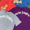 パームエンジェルス芸能人2023SS新作男女兼用ブロークンベアコットンTシャツ