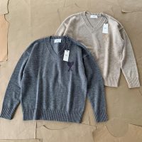 AMI DE COEUR 新作激安男女兼用 ニードルパンチ セーター スーパーファイン メリノウール セーター