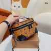 MCM 2023春夏新作 GOLD VISETOS激安輸入コスメティックバッグ