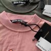 パームエンジェルス 半袖Tシャツ 腕まくり ファッショントレンド クルーネックTシャツ 激安 正規品 男女兼用